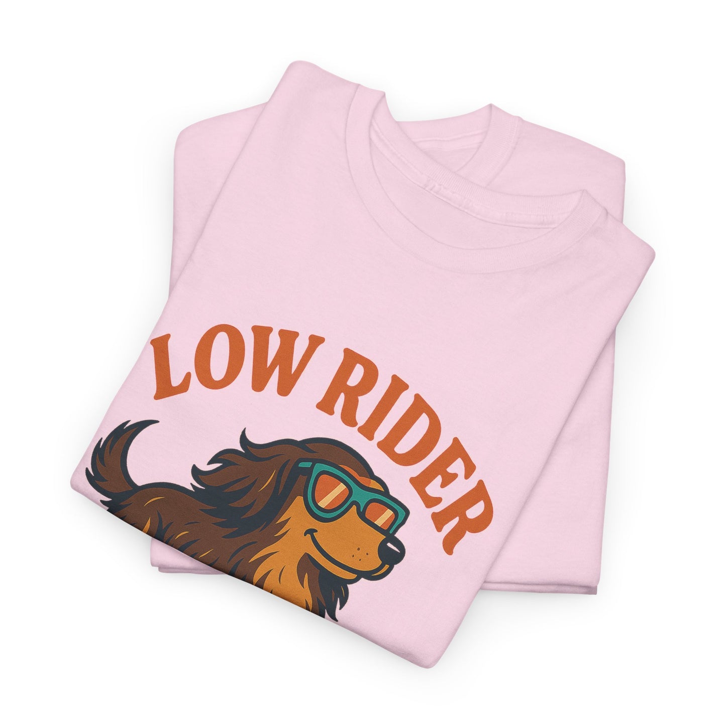 Low Rider High Vibes Dachshund Tee – Cool Dog Skateboard Shirt for Pet Lovers