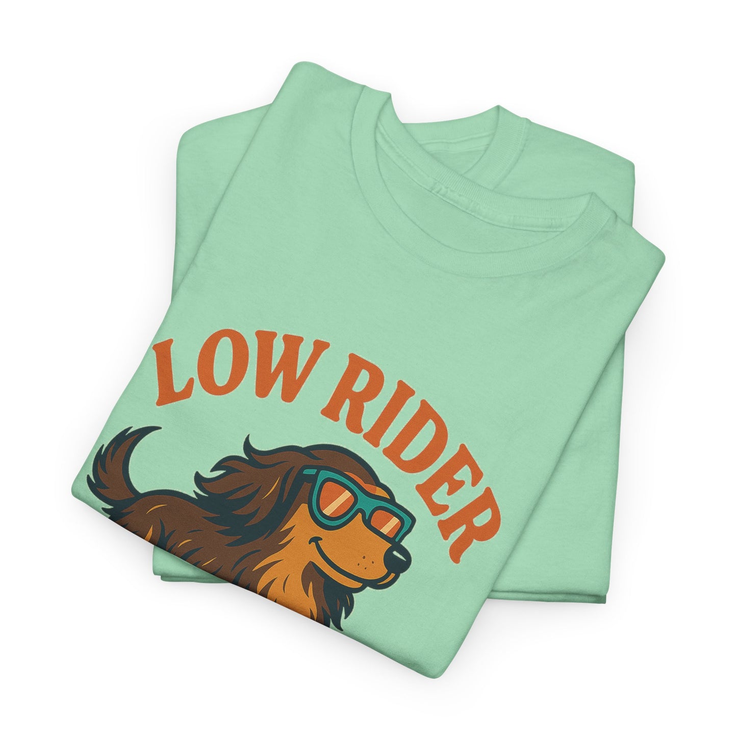 Low Rider High Vibes Dachshund Tee – Cool Dog Skateboard Shirt for Pet Lovers