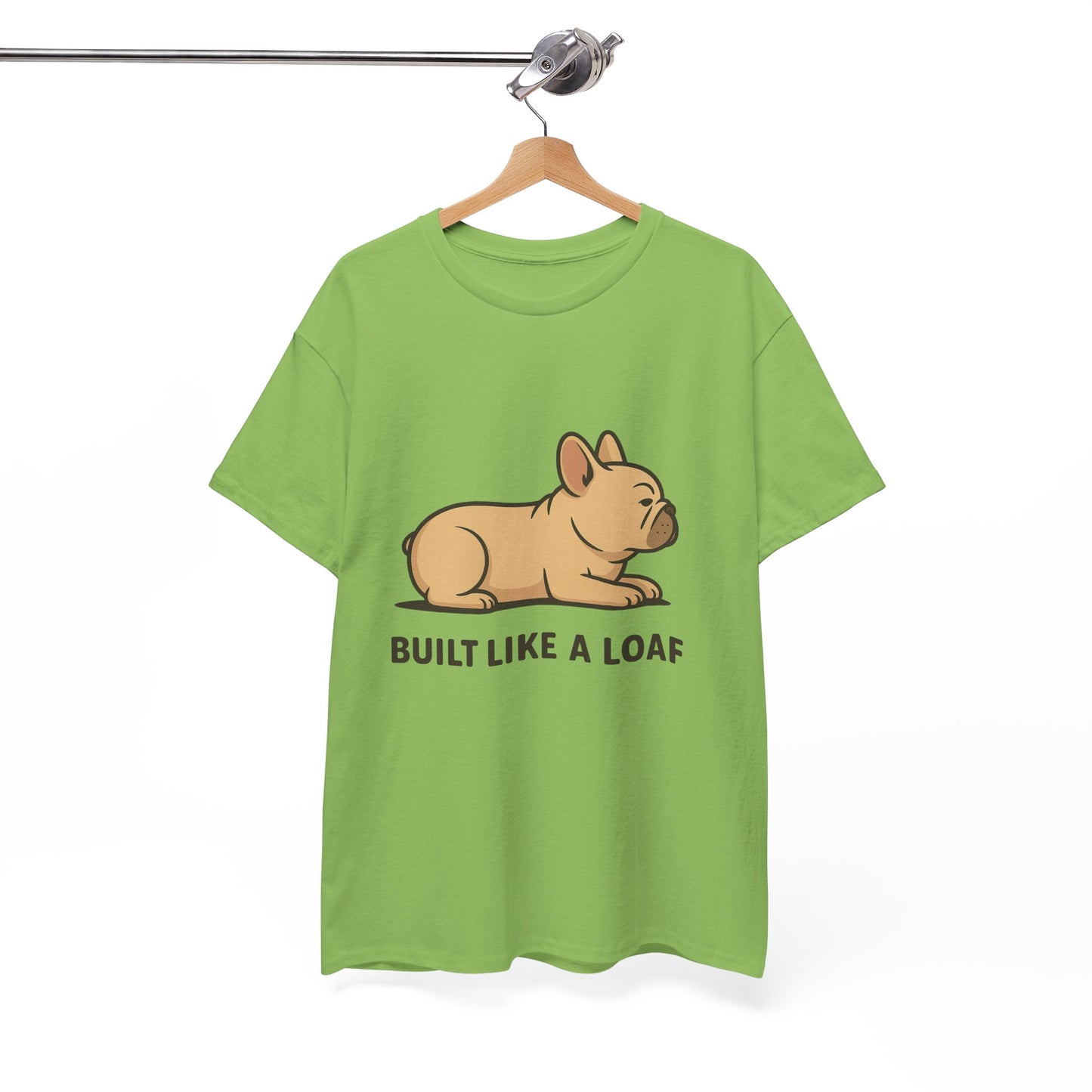 Cute Animal Tee, Built Like a Loaf T-Shirt, Funny Pet Lover Gift, Casual Wear, Birthday Gift for Dog Lovers, Animal Humor Shirt