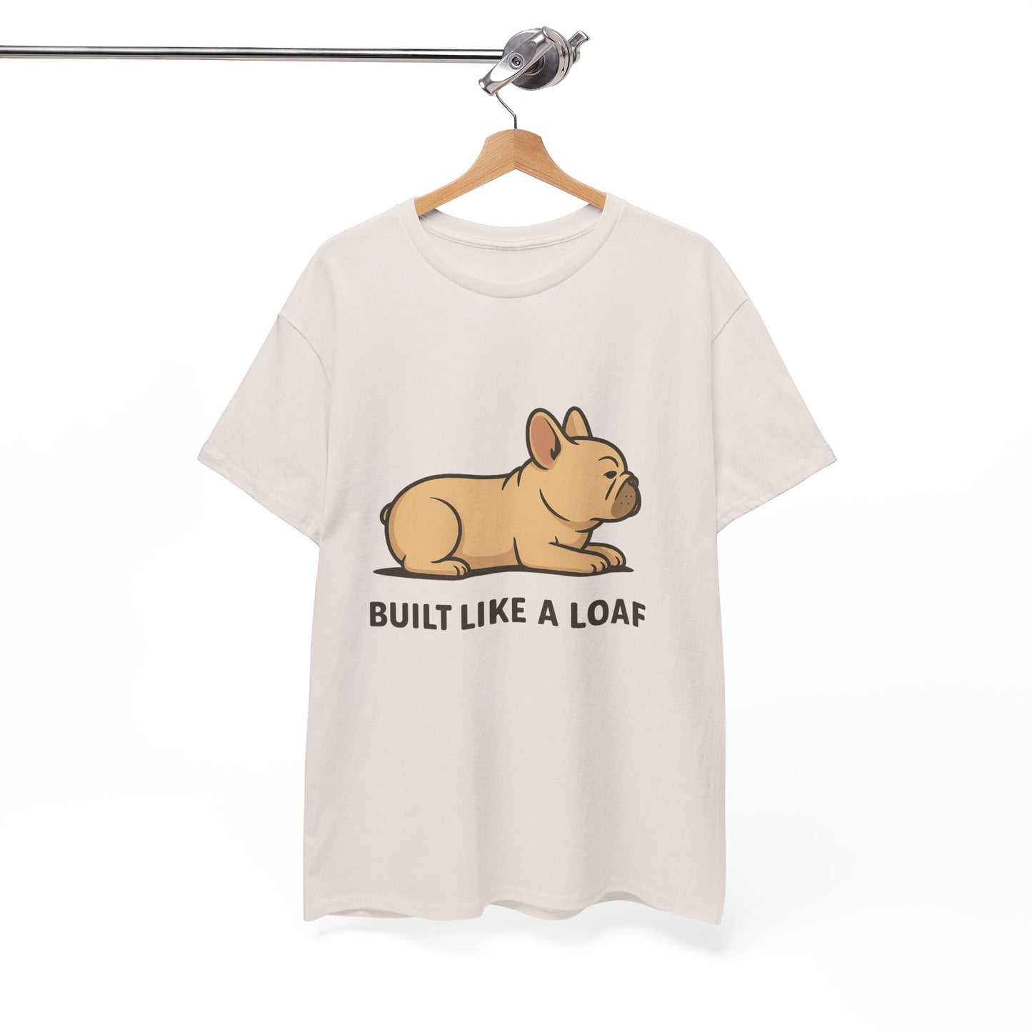 Cute Animal Tee, Built Like a Loaf T-Shirt, Funny Pet Lover Gift, Casual Wear, Birthday Gift for Dog Lovers, Animal Humor Shirt