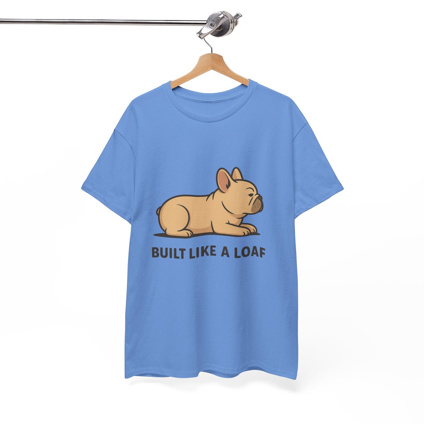 Cute Animal Tee, Built Like a Loaf T-Shirt, Funny Pet Lover Gift, Casual Wear, Birthday Gift for Dog Lovers, Animal Humor Shirt