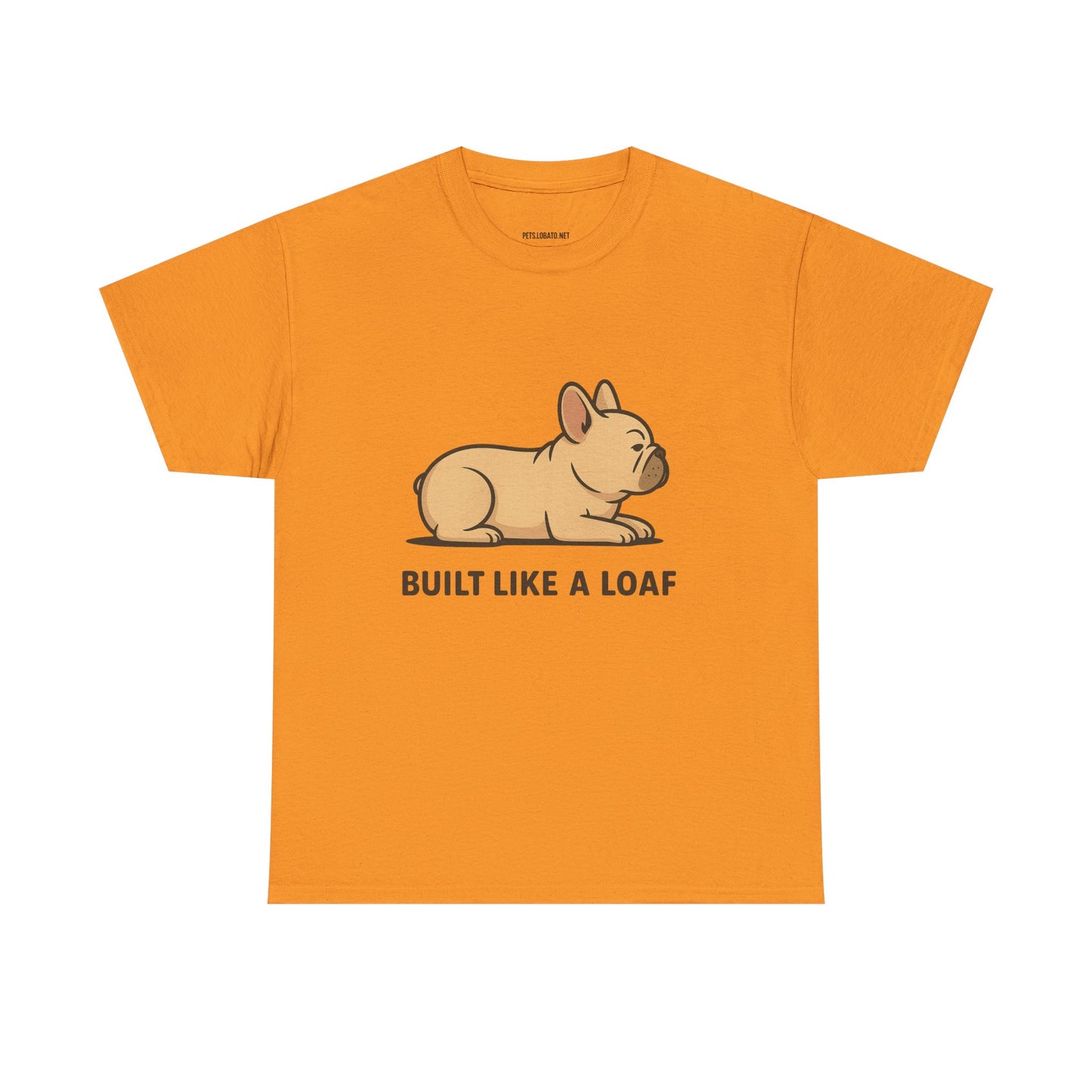 Cute Animal Tee, Built Like a Loaf T-Shirt, Funny Pet Lover Gift, Casual Wear, Birthday Gift for Dog Lovers, Animal Humor Shirt