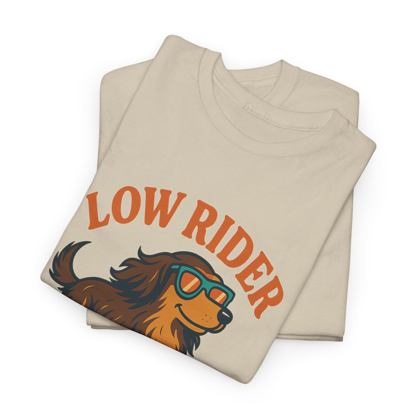 Low Rider High Vibes Dachshund Tee – Cool Dog Skateboard Shirt for Pet Lovers