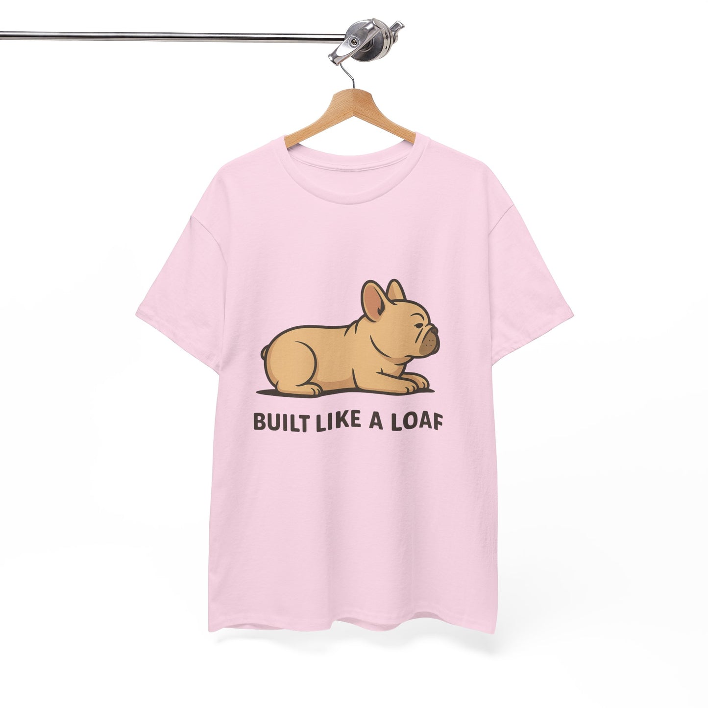 Cute Animal Tee, Built Like a Loaf T-Shirt, Funny Pet Lover Gift, Casual Wear, Birthday Gift for Dog Lovers, Animal Humor Shirt