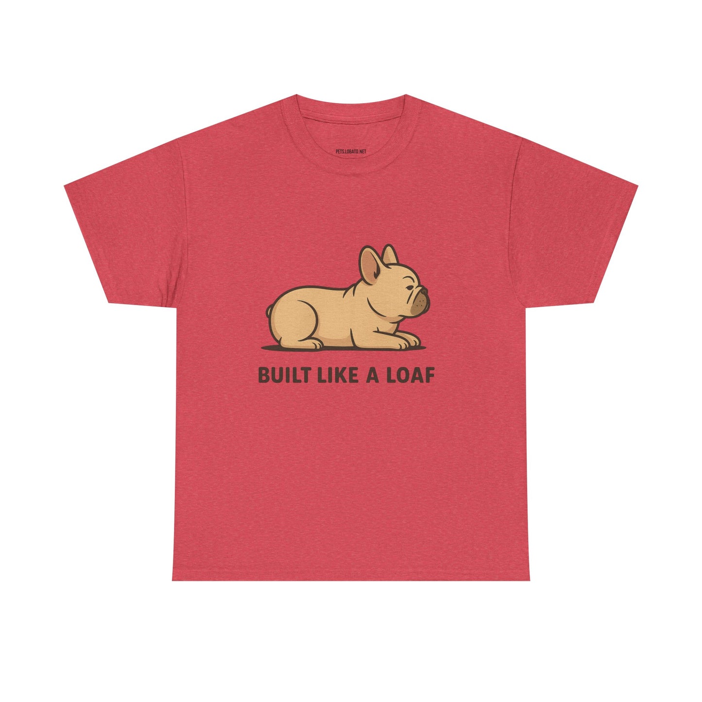 Cute Animal Tee, Built Like a Loaf T-Shirt, Funny Pet Lover Gift, Casual Wear, Birthday Gift for Dog Lovers, Animal Humor Shirt
