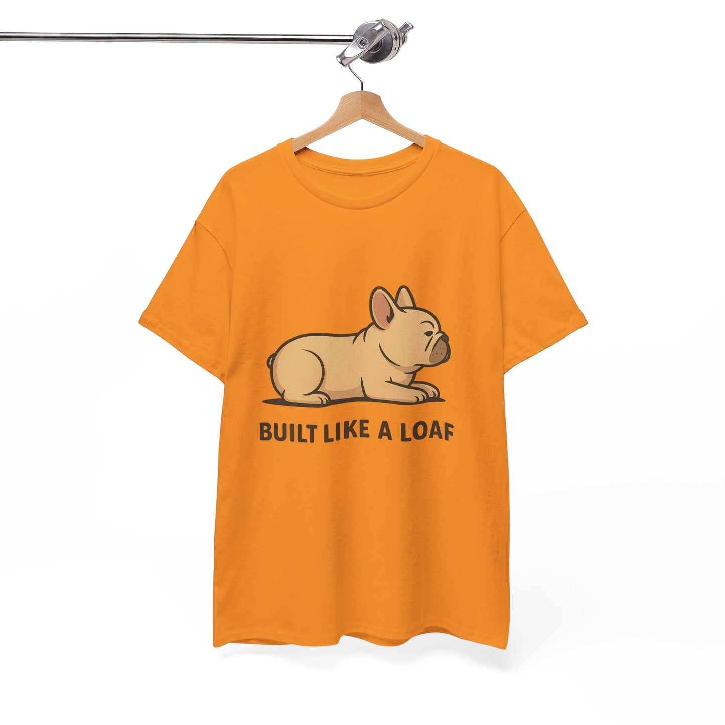 Cute Animal Tee, Built Like a Loaf T-Shirt, Funny Pet Lover Gift, Casual Wear, Birthday Gift for Dog Lovers, Animal Humor Shirt