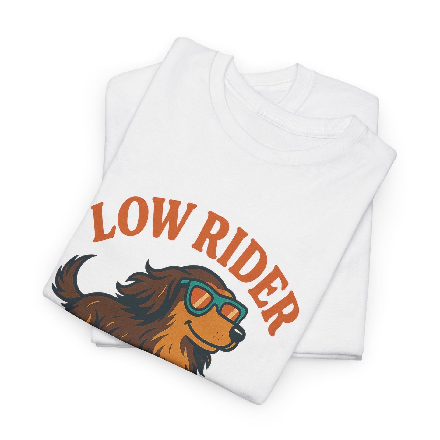 Low Rider High Vibes Dachshund Tee – Cool Dog Skateboard Shirt for Pet Lovers