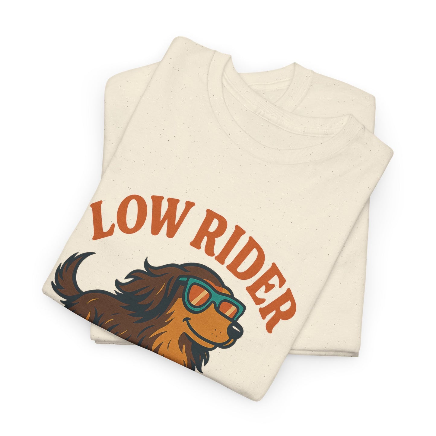 Low Rider High Vibes Dachshund Tee – Cool Dog Skateboard Shirt for Pet Lovers